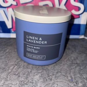Linen and lavender 3 wick candle
